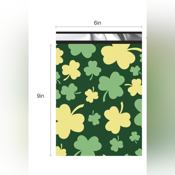 20 6X9 Poly Mailers St. Patrick's Day - Picture 2 of 6